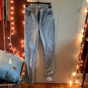 Abercrombie 90s slim straight ultra high rise jean
